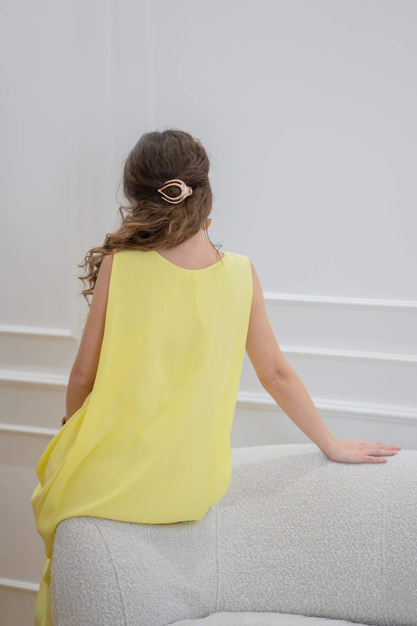 Daffodil Dress - Vanilla Viscose