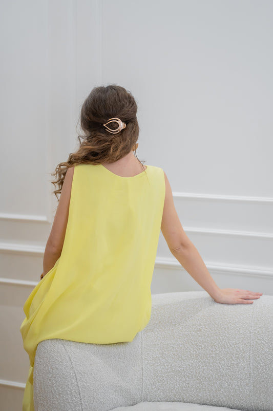 Daffodil Dress - Vanilla Viscose