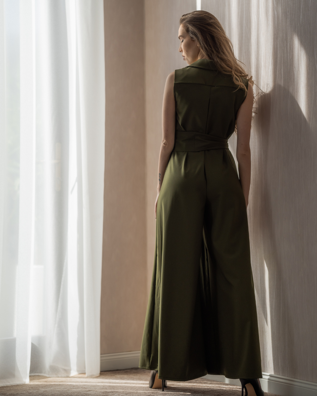 Asha Jumpsuit - Earthy Green Lyocell