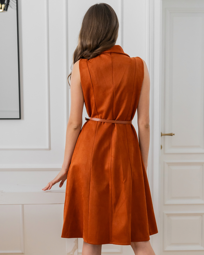 Inès Dress - Black Vegan Leather
