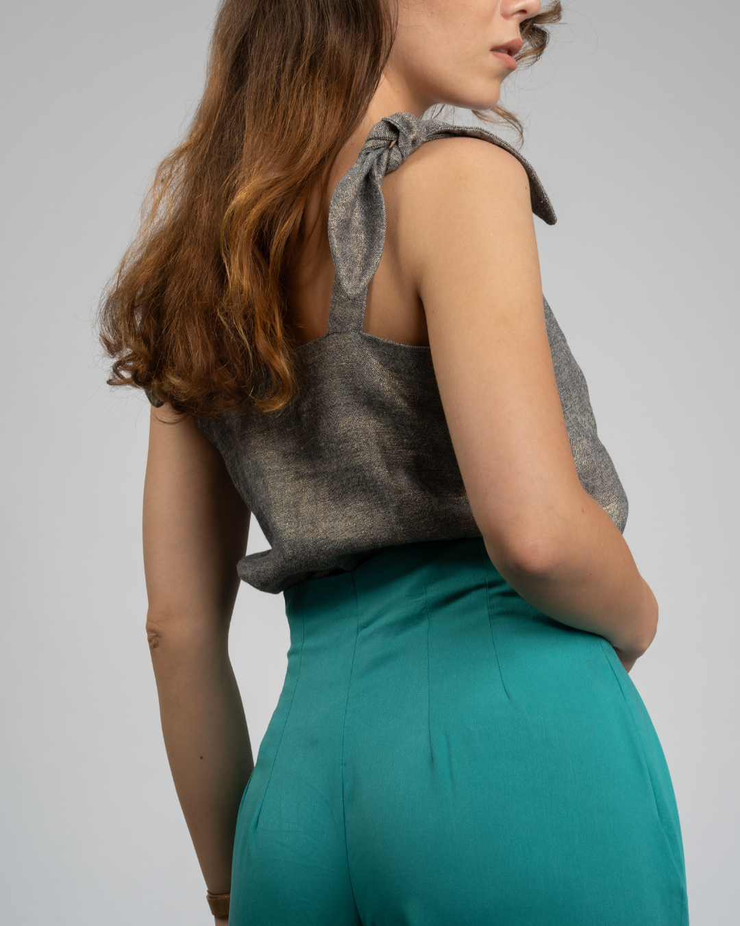 Myra Pants - Turquoise Viscose