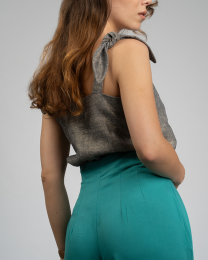 Myra Pants - Turquoise Viscose