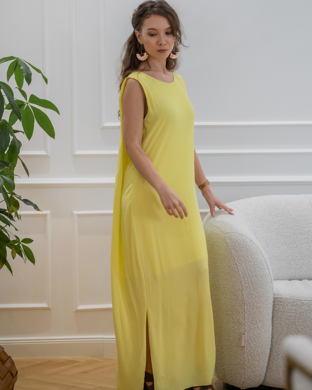 Daffodil Dress - Vanilla Viscose