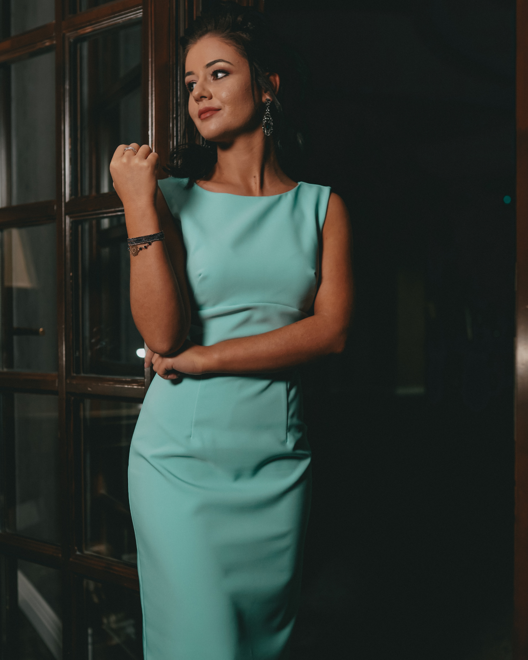 Sophia Dress - Black Vegan Leather